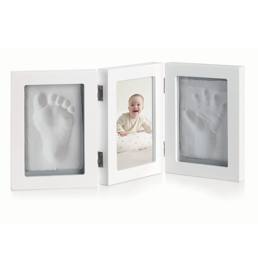 Cadre photo avec double empreinte 