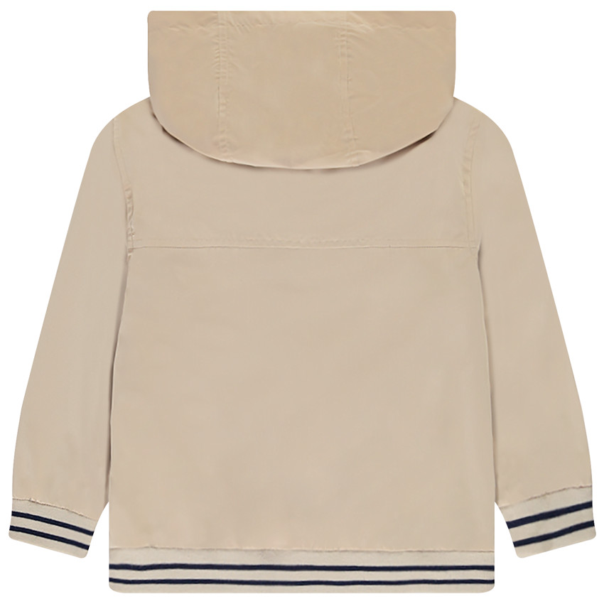 Coupe-vent uni en ripstop doublé pour garçon 