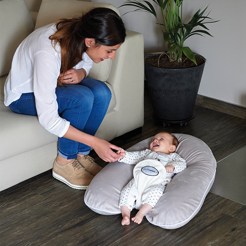 Coussin Multirelax Coton/Tricot - Gris 
