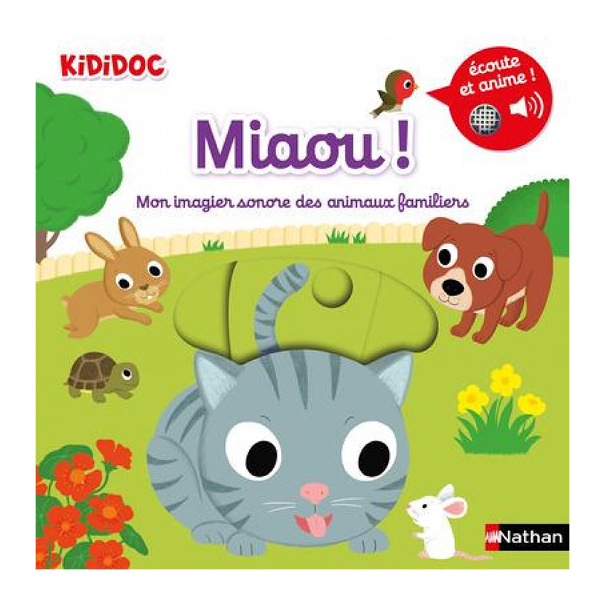 Livre Miaou ! Imagier sonore animaux 