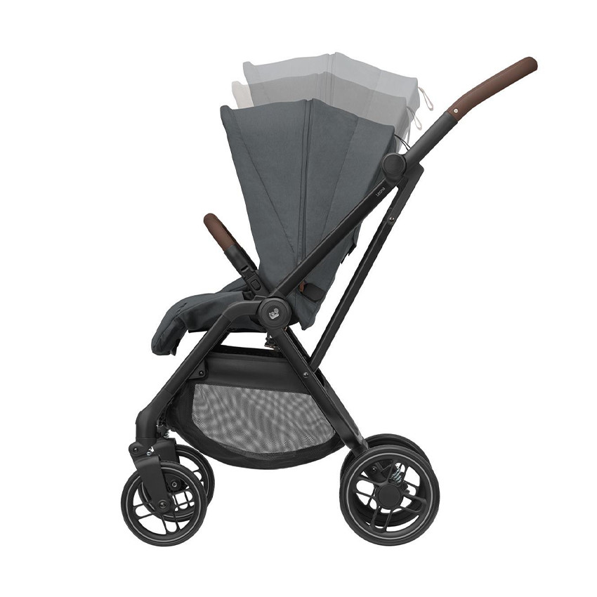 Poussette ultra-compacte Leona² twillic graphite/brown 