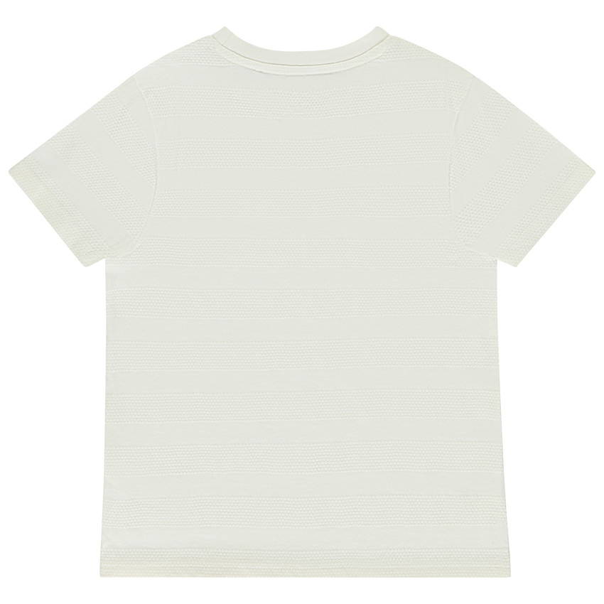 T-shirt manches courtes uni avec poche pour garçon  