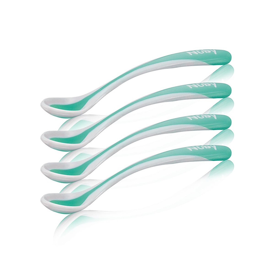 Lot de 4 cuillères thermosensible à bord doux 