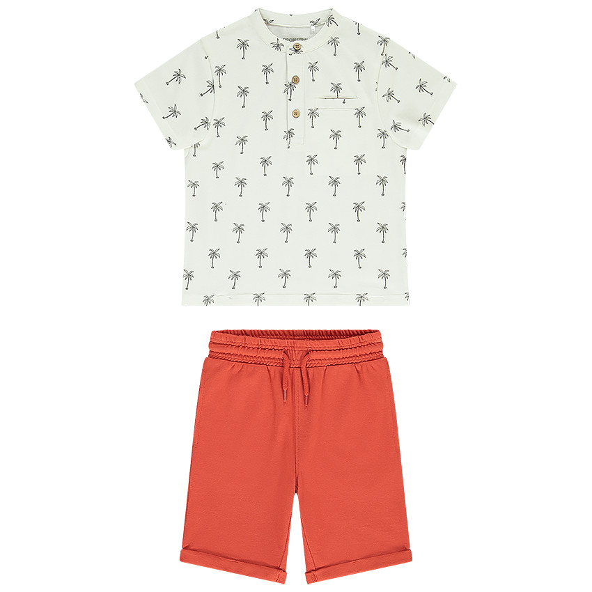 Ensemble de plage T-shirt et short en jersey pour garçon 
