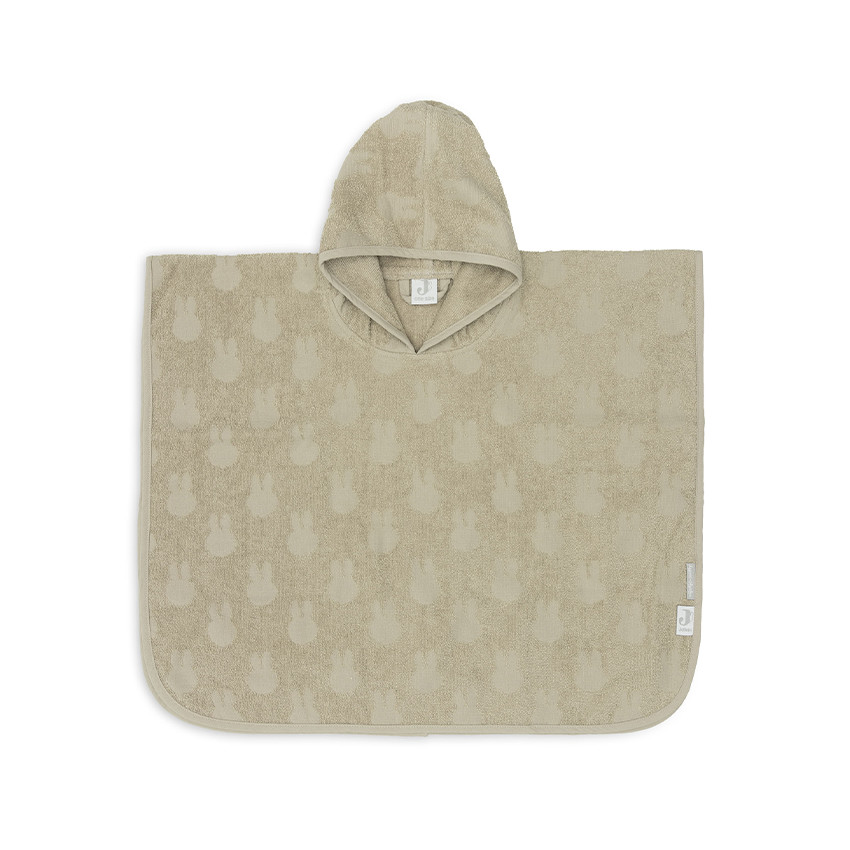 Poncho de bain eponge en jacquard Miffy olive green Jollein