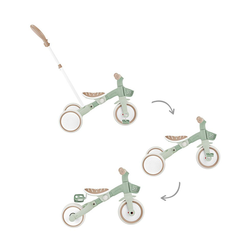 Tricycle évolutif Learning 3 en 1 Plus Eco vert sauge 
