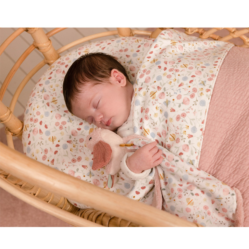 Doudou mouchoir Flowers & Butterflies 