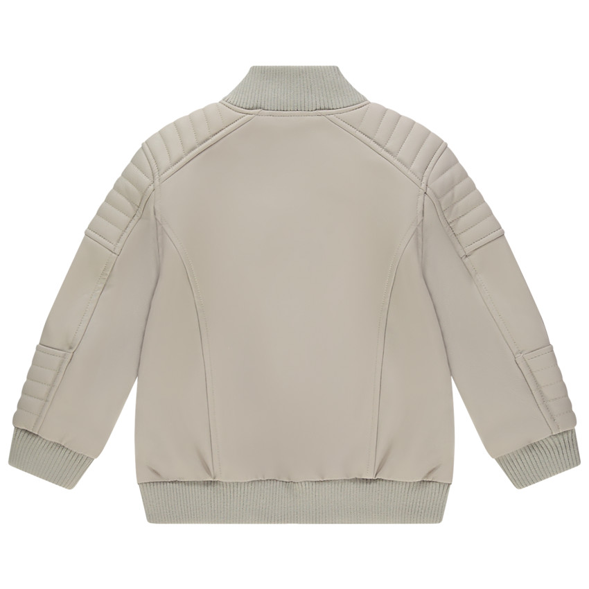 Blouson style motard effet cuir  