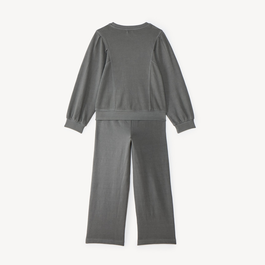 Ensemble de jogging fille délavé gris  