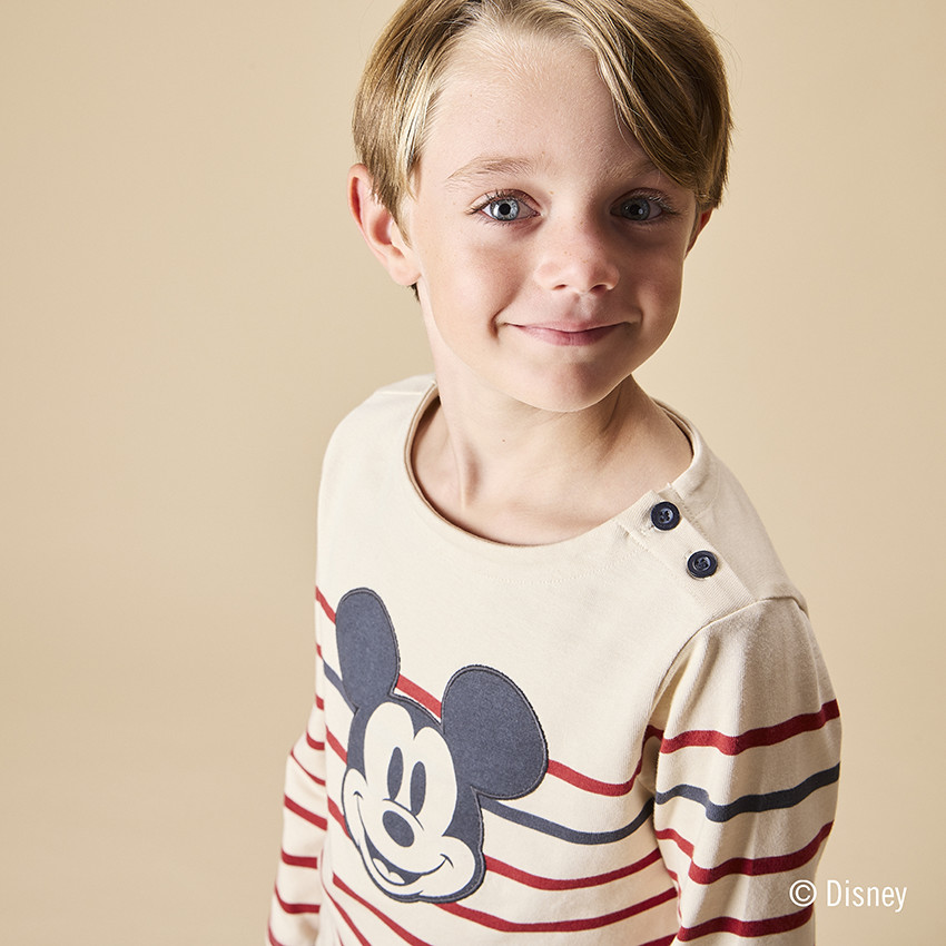 Marinière manches longues Mickey Disney pour garçon 