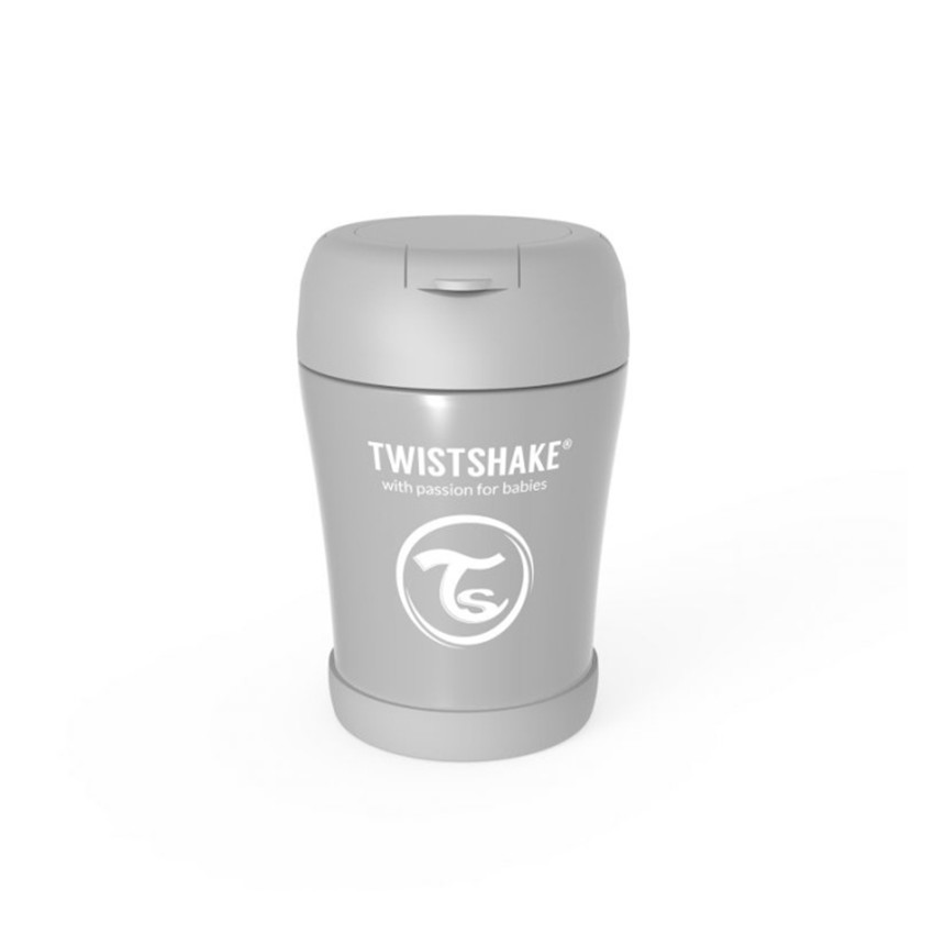 Bouteille alimentaire isotherme 350 ml – Gris Pastel 