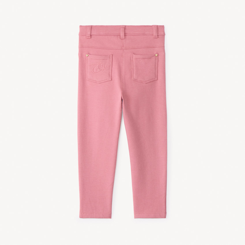 Jegging en molleton uni pour bébé fille 