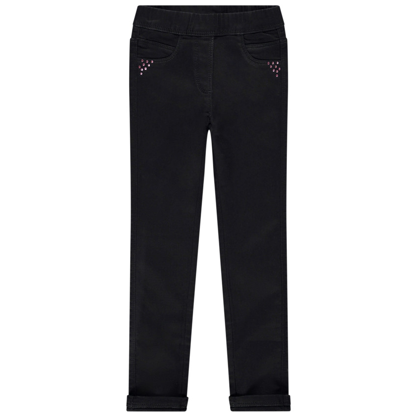 Jegging effet jean à strass pour fille