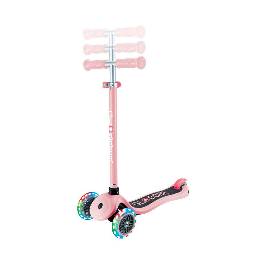 Trottinette à 3 roues Primo Lights rose pastel 