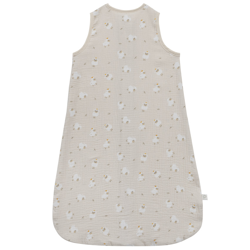 Gigoteuse TOG 0.5 en gaze imprimée moutons La Vie à la Ferme 