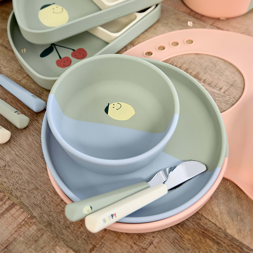 Set de 3 couverts enfants Happy Fruits Cherry 