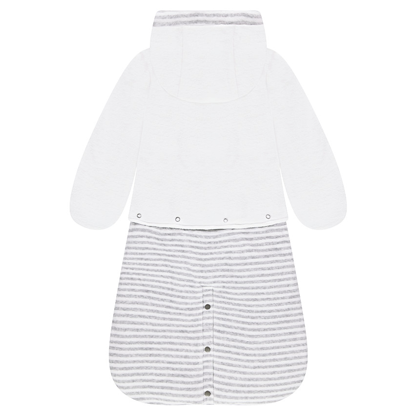 Nid d'ange pilote en velours avec animaux brodés 