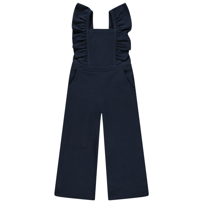  Salopette longue en jacquard pour enfant fille  