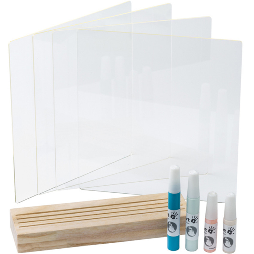 Cadre transparent 4 empreintes Family Prints 