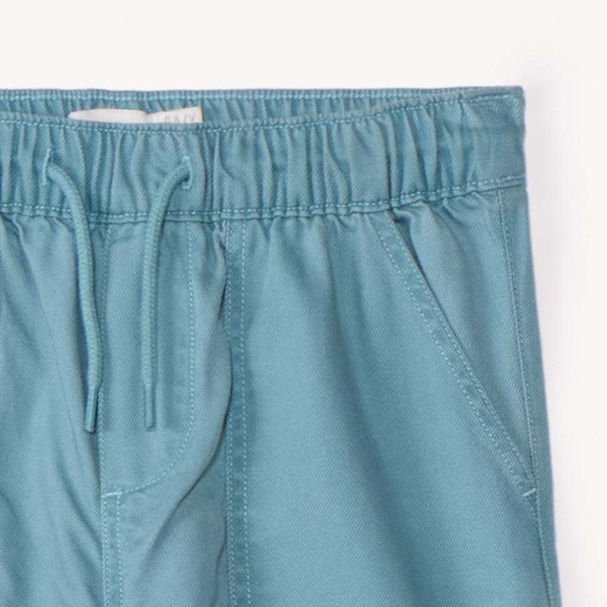 Pantalon jogger en twill uni garçon 