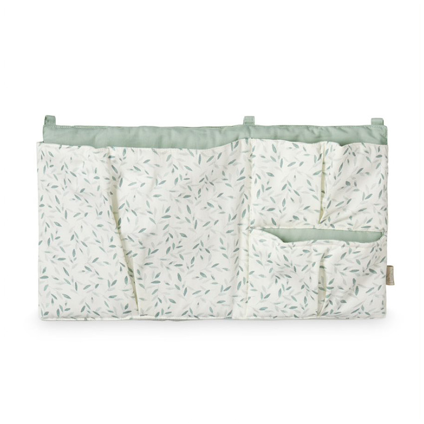 Pochette à compartiments pour lit - OCS Green Leaves 