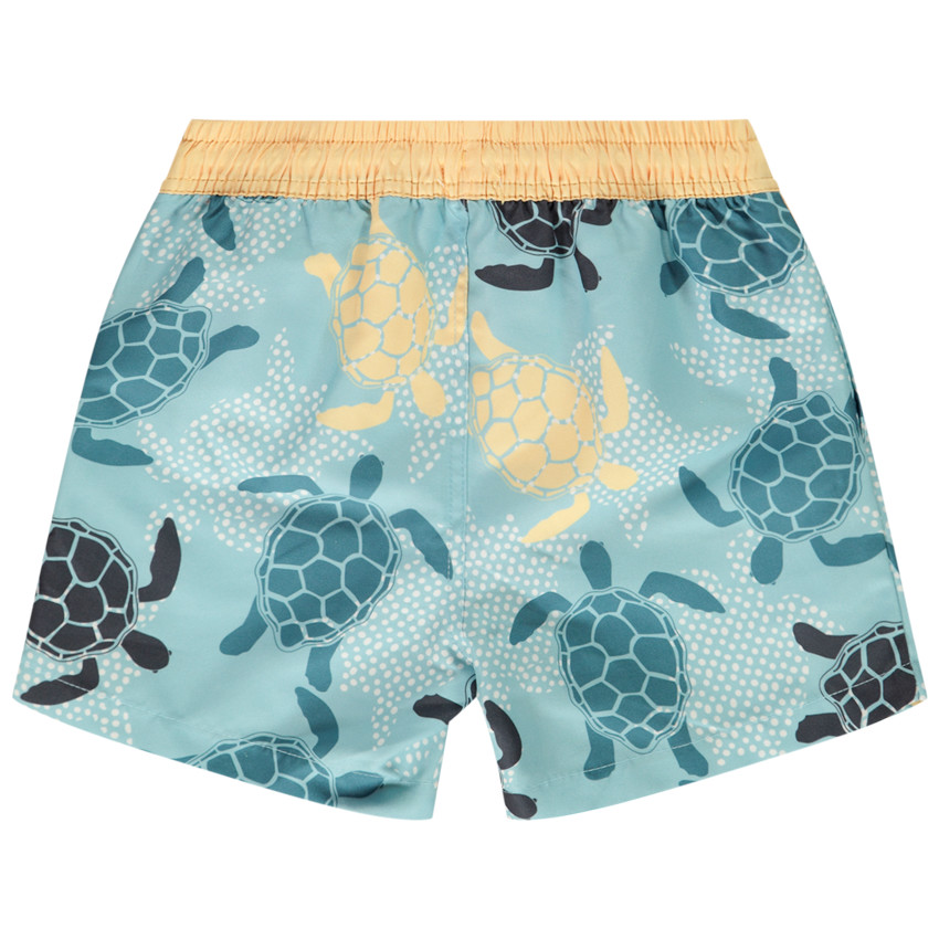 Short de bain en microfibre imprimé tortues pour garçon 