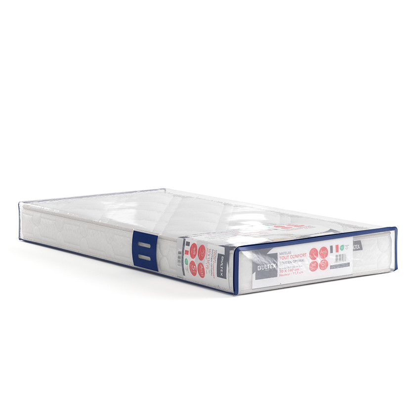 Matelas en mousse nano Boutchou Confort + valisette 70 x 140 cm 