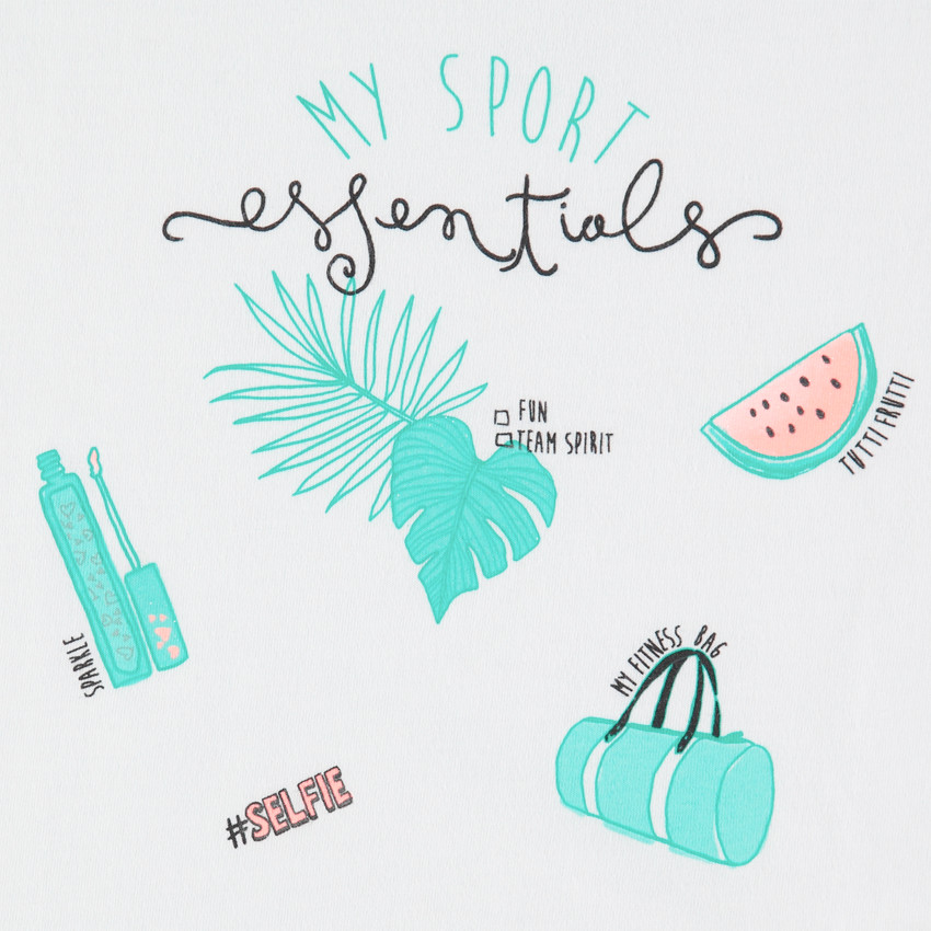 Pyjama en coton bio à imprimé tropical 