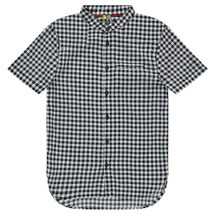 Junior - Chemise manches courtes en vichy 