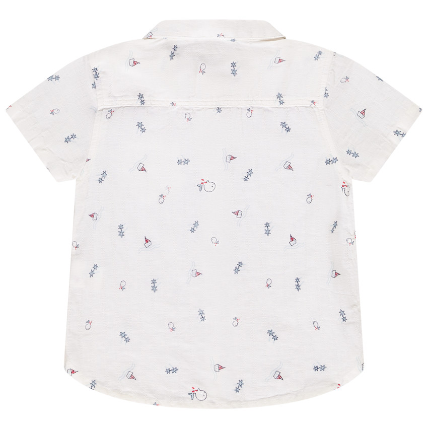 Chemise manches courtes imprimé marin pour bébé garçon 