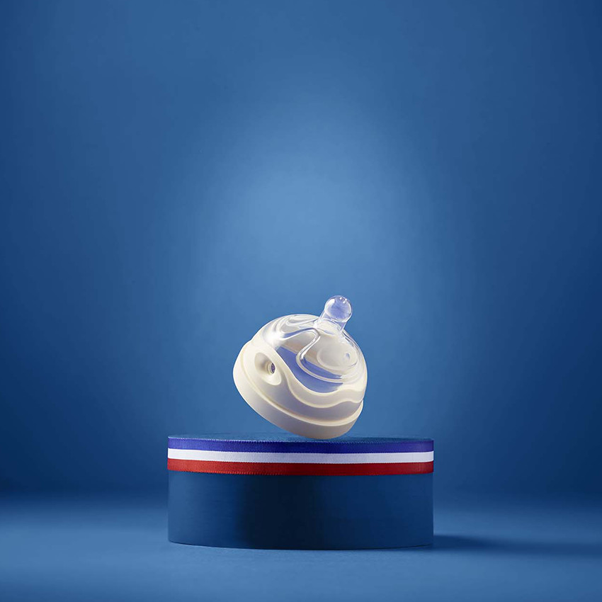 Tétine multi-perforée anti-colique en silicone débit 3 