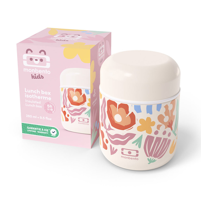 Lunchbox capsule isotherme 280ml Graphic Papercut écru 