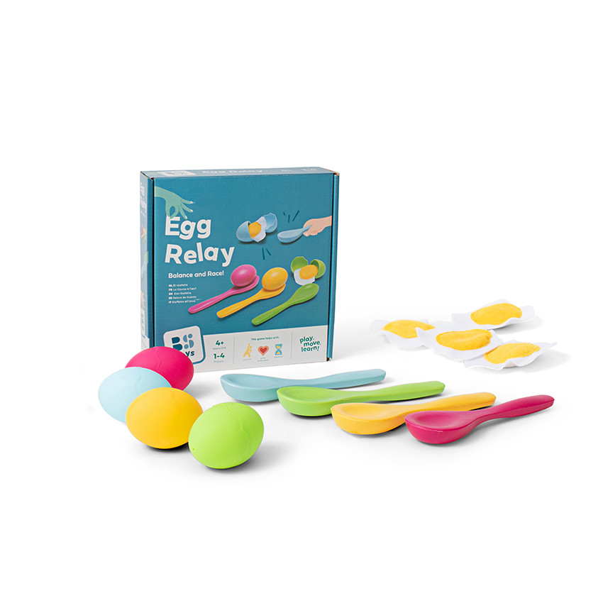 Jeu d'équilibre la course à l'œuf  