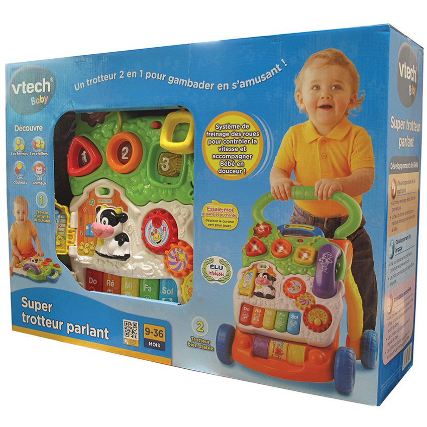 Super trotteur parlant 2 en 1 multicolore outlet