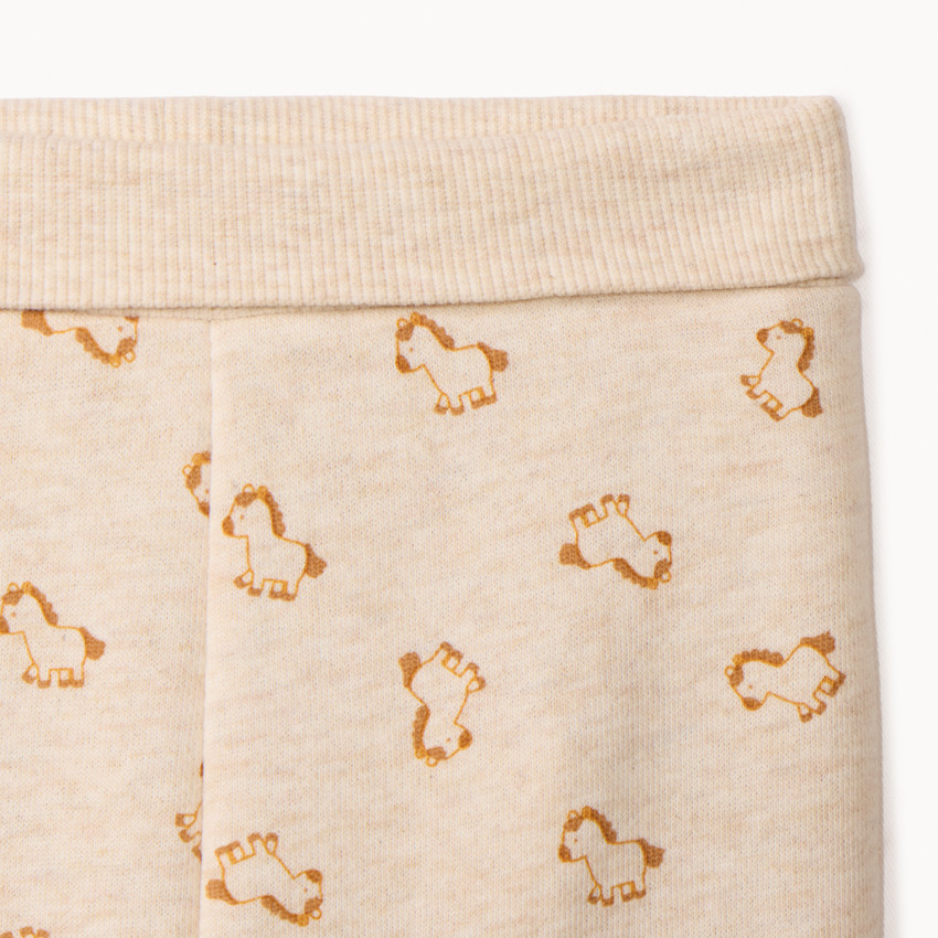 Ensemble jogging molleton motif cheval pour bébé garçon 