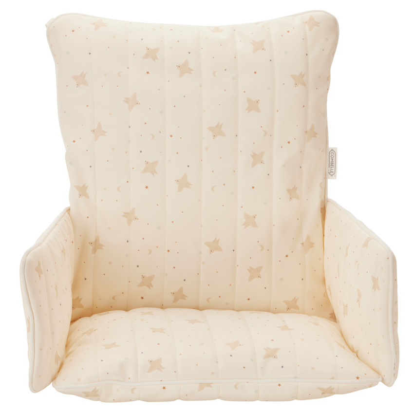 Coussin de chaise haute imperméable Douce Hirondelle écru 