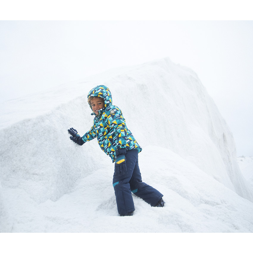 Gants de ski imperméables à motifs graphiques 