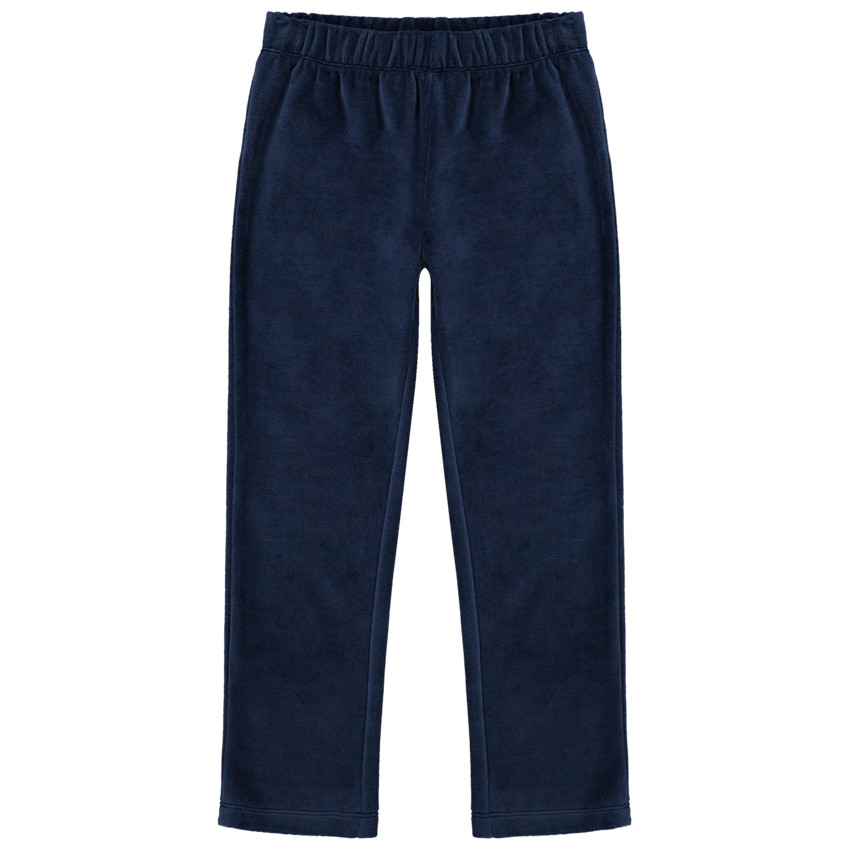 Pyjama en velours bicolore avec message printé 