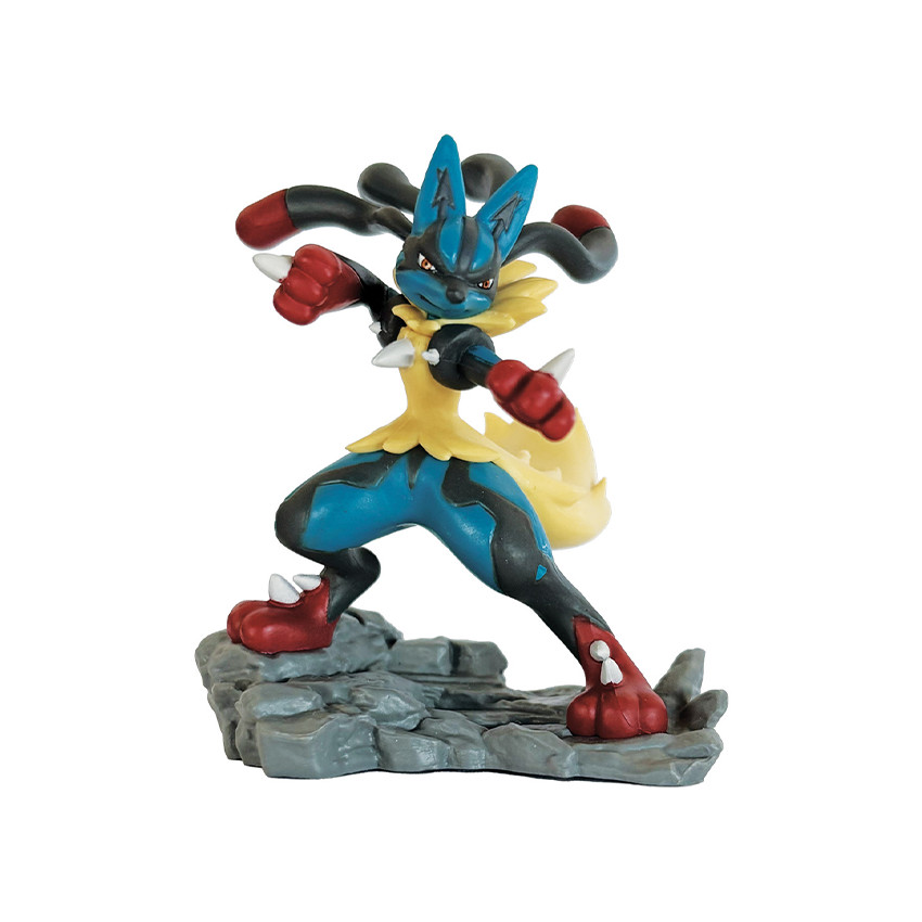 Coffret premium Pokémon 5 boosters + figurine Méga Lucario EX 