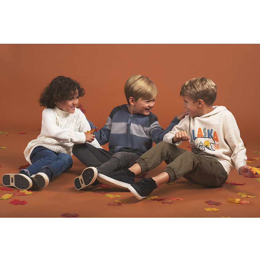 Pantalon jogger en lyocell doublé en coton pour garçon 