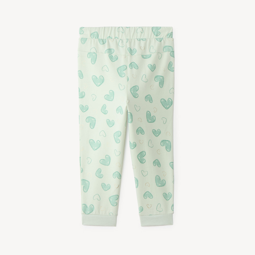 Pantalon de jogging bébé fille imprimé cœurs 