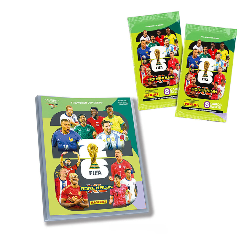 Pack Adrenalyn XL™ Coupe du monde de la FIFA 2026 classeur + 2 pochettes de cartes  