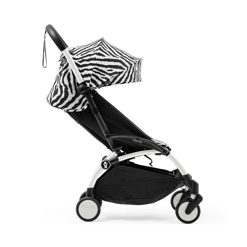 Poussette Stokke® YOYO³ à partir de 6 mois - cadre blanc/zèbre 