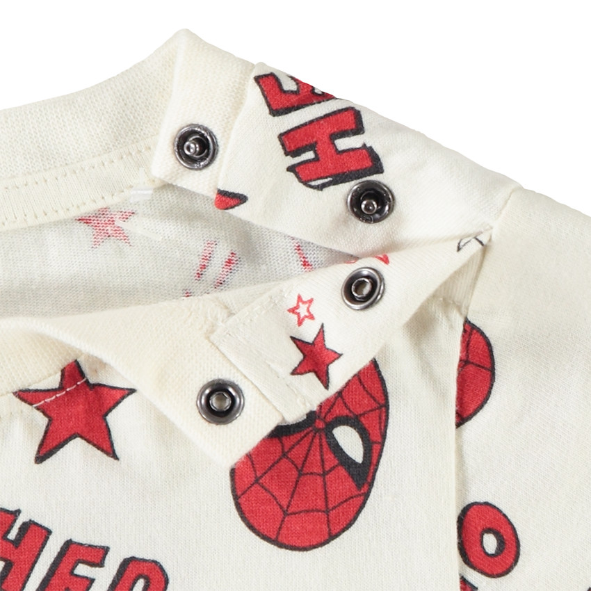 T-shirt manches courtes imprimé Spider-Man Marvel pour bébé garçon 