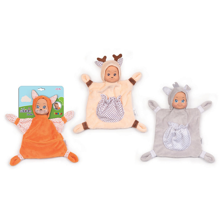 Smoby - Doudou Minikiss Animal 20 cm - Orange