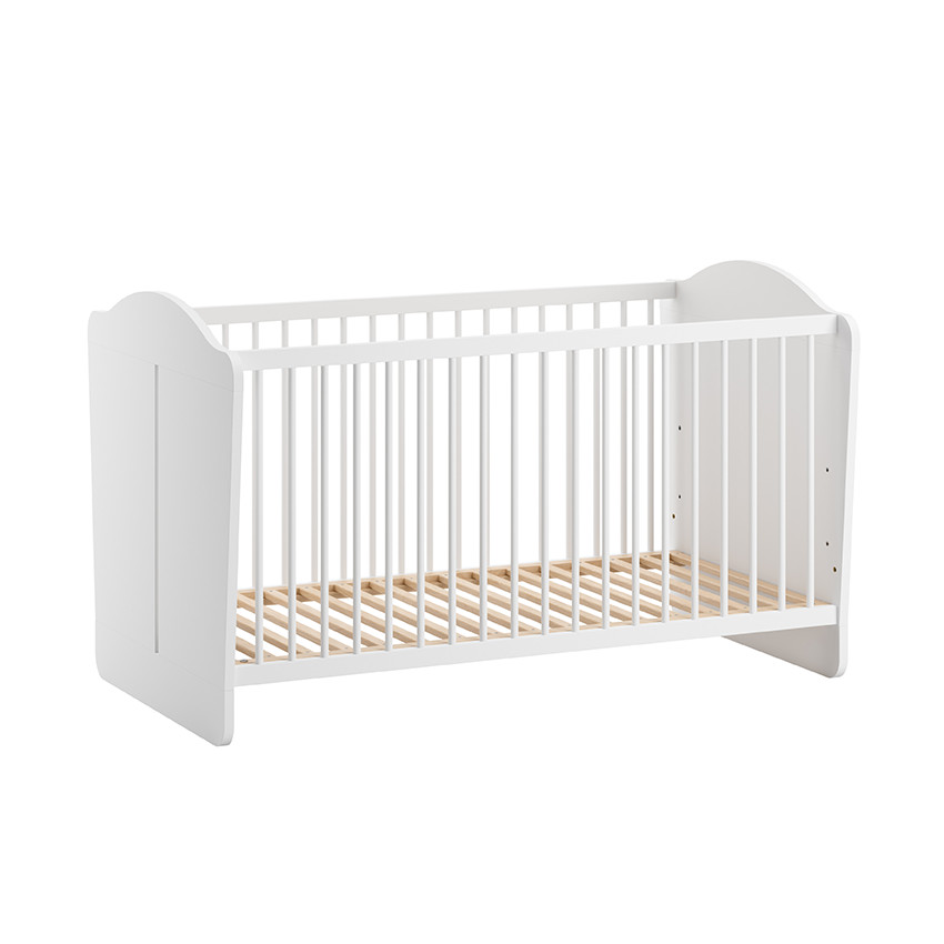 Lit bébé évolutif 70 x 140 cm Megève blanc 