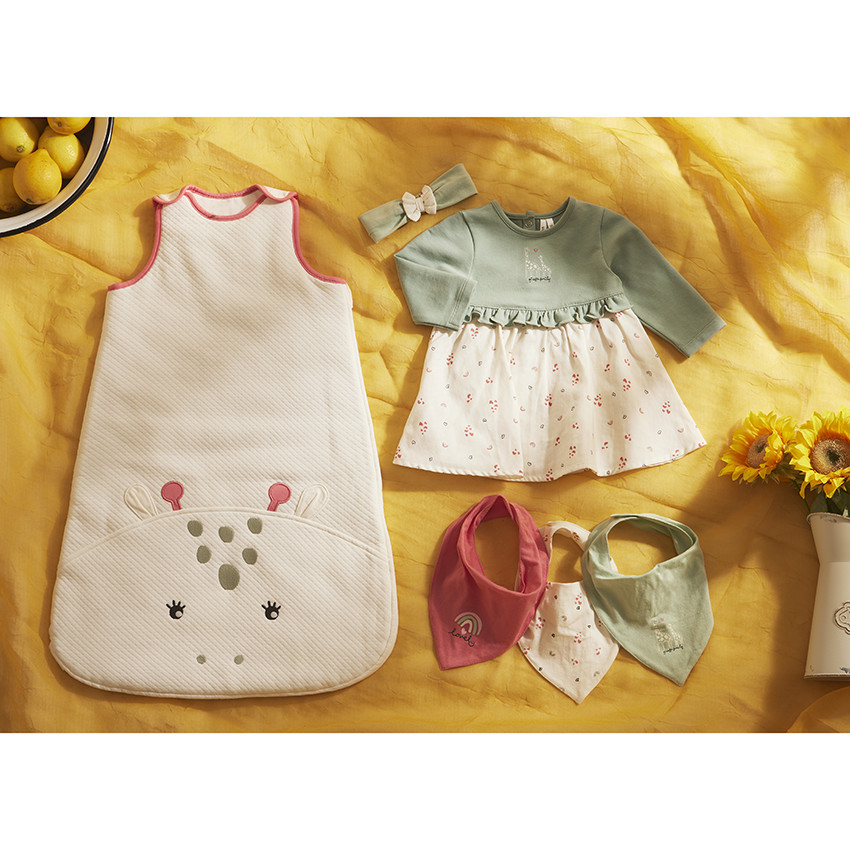 Bandeau bicolore à nœud pour bébé fille 