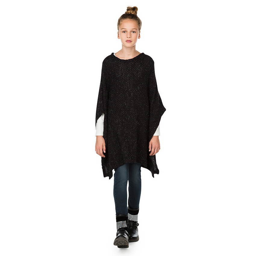 Junior - Pull long coupe poncho  