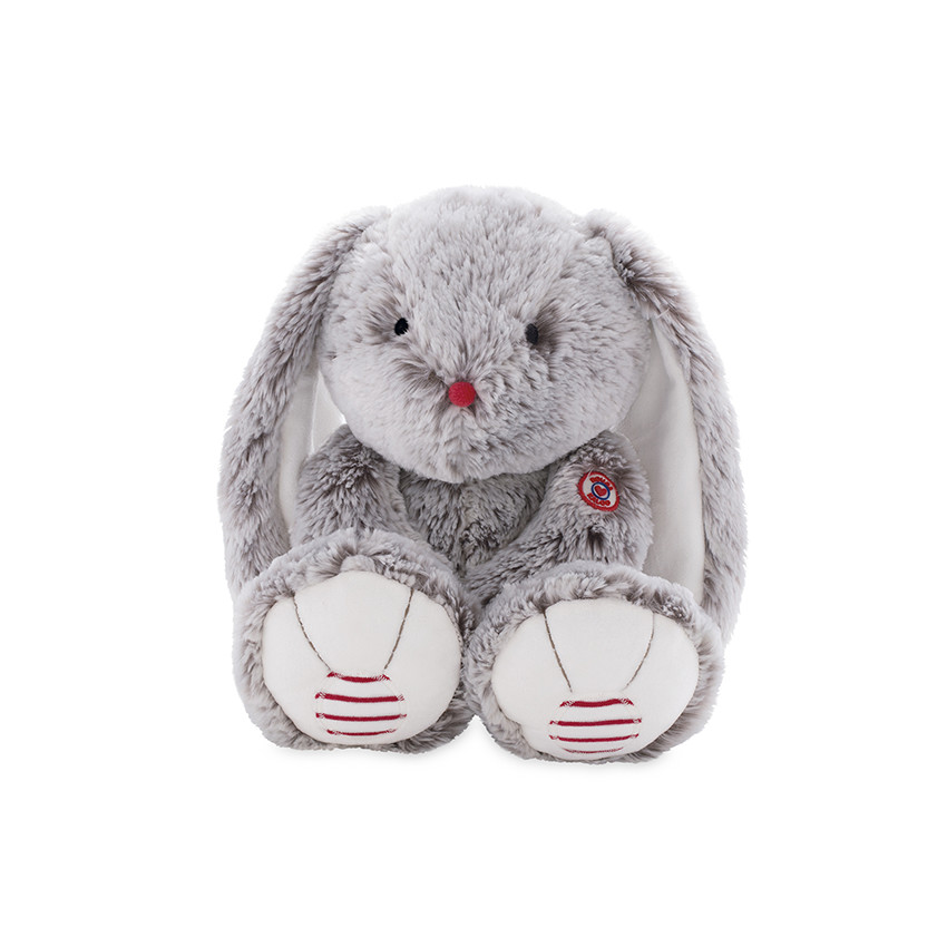 Peluche Lapin - Gris / Marron Main Peluche Lapin - Gris / Marron