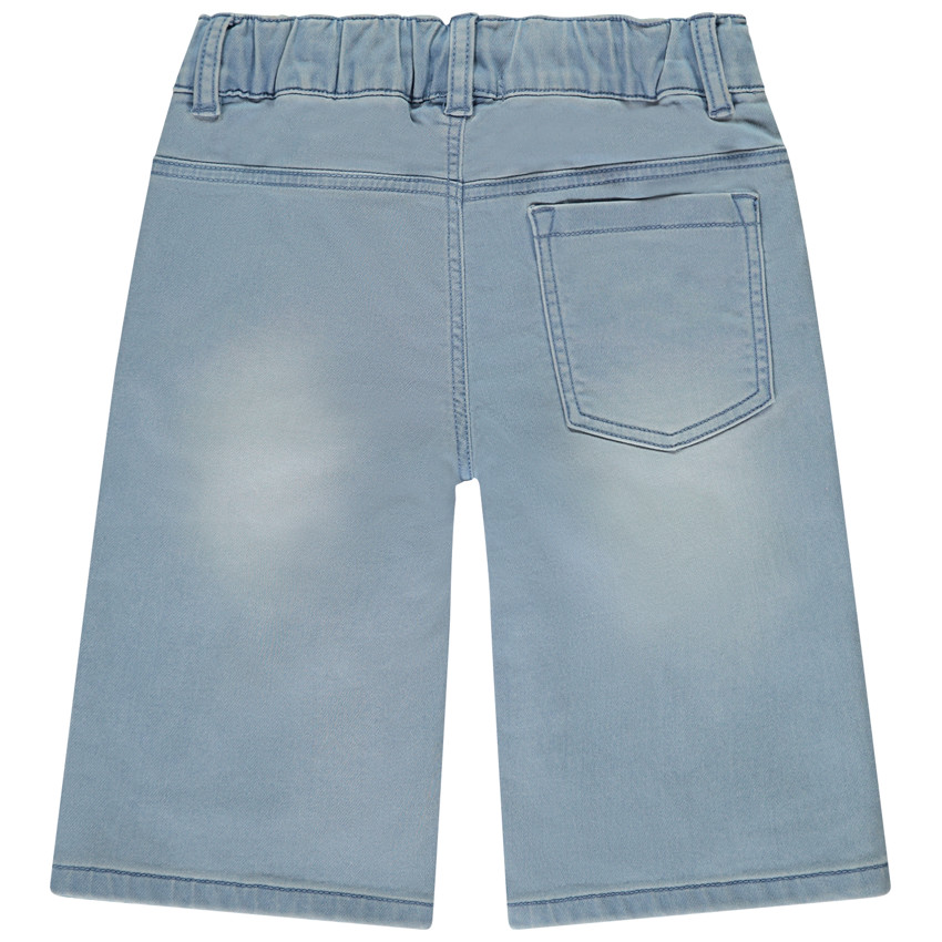 Bermuda effet jean délavé pour garçon 